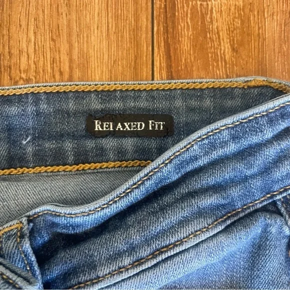 JUDY BLUE Women’s Blue Relaxed Fit Distressed Skinny Jean Size 5/27 - Picture 3 of 12